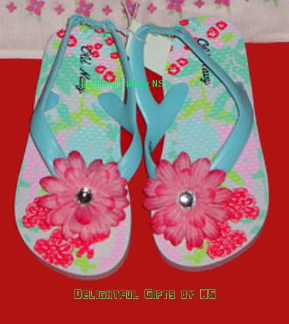 flip flops, Children Footwear, 4th of July girls, Wedding Flip Flops ...