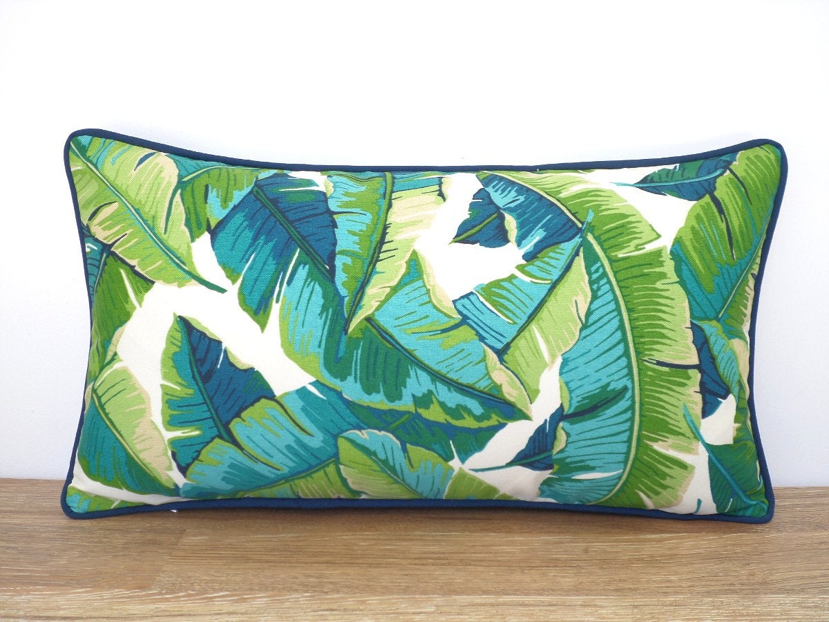 outdoor banana leaf pillow