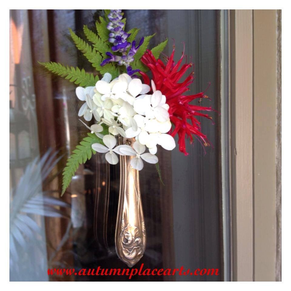 Bud Vase Silverware with Suction Cup For Window or Mirror