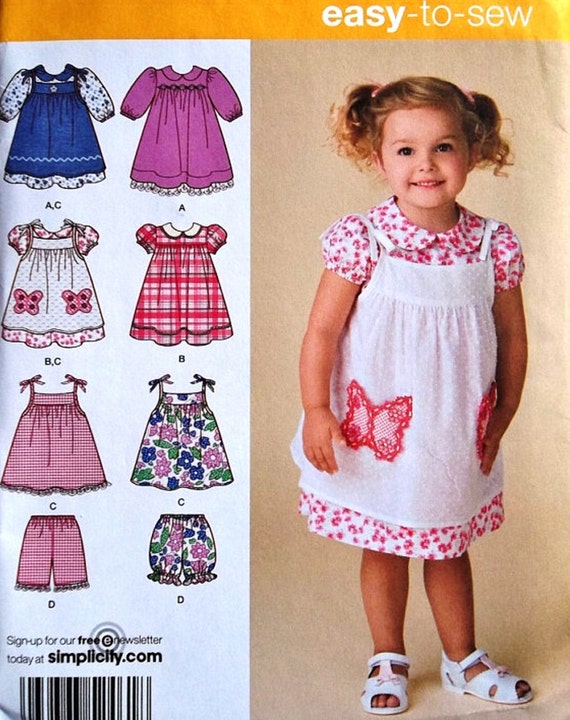 Toddler Dress Pattern Pinafore Dress Pattern Baby Dress by blue510