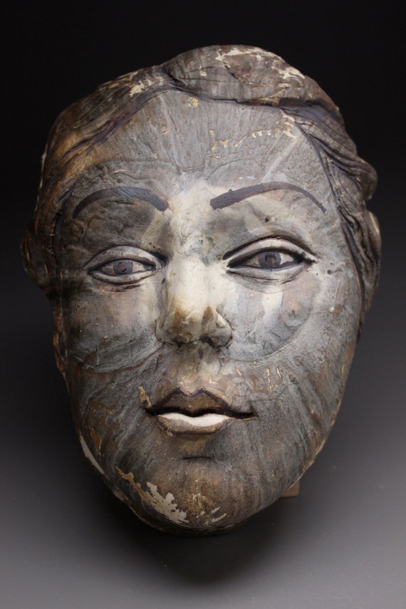 Keramische Wand-Maske der Venus Skulptur Gesicht Spin Art