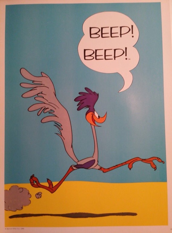 Vintage Road Runner Poster