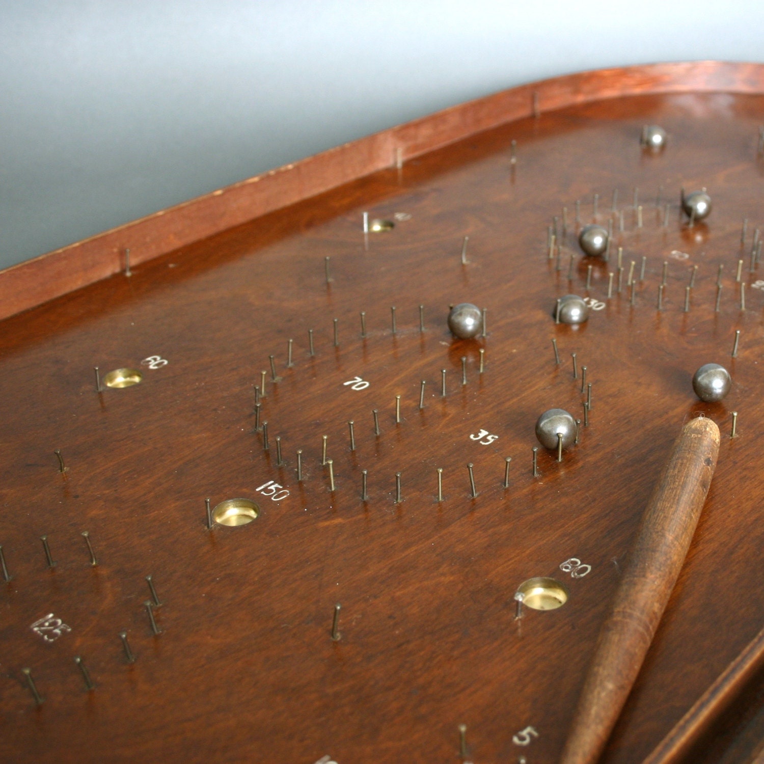 Vintage Bagatelle Game Board English Wooden By Fanshaweblaine