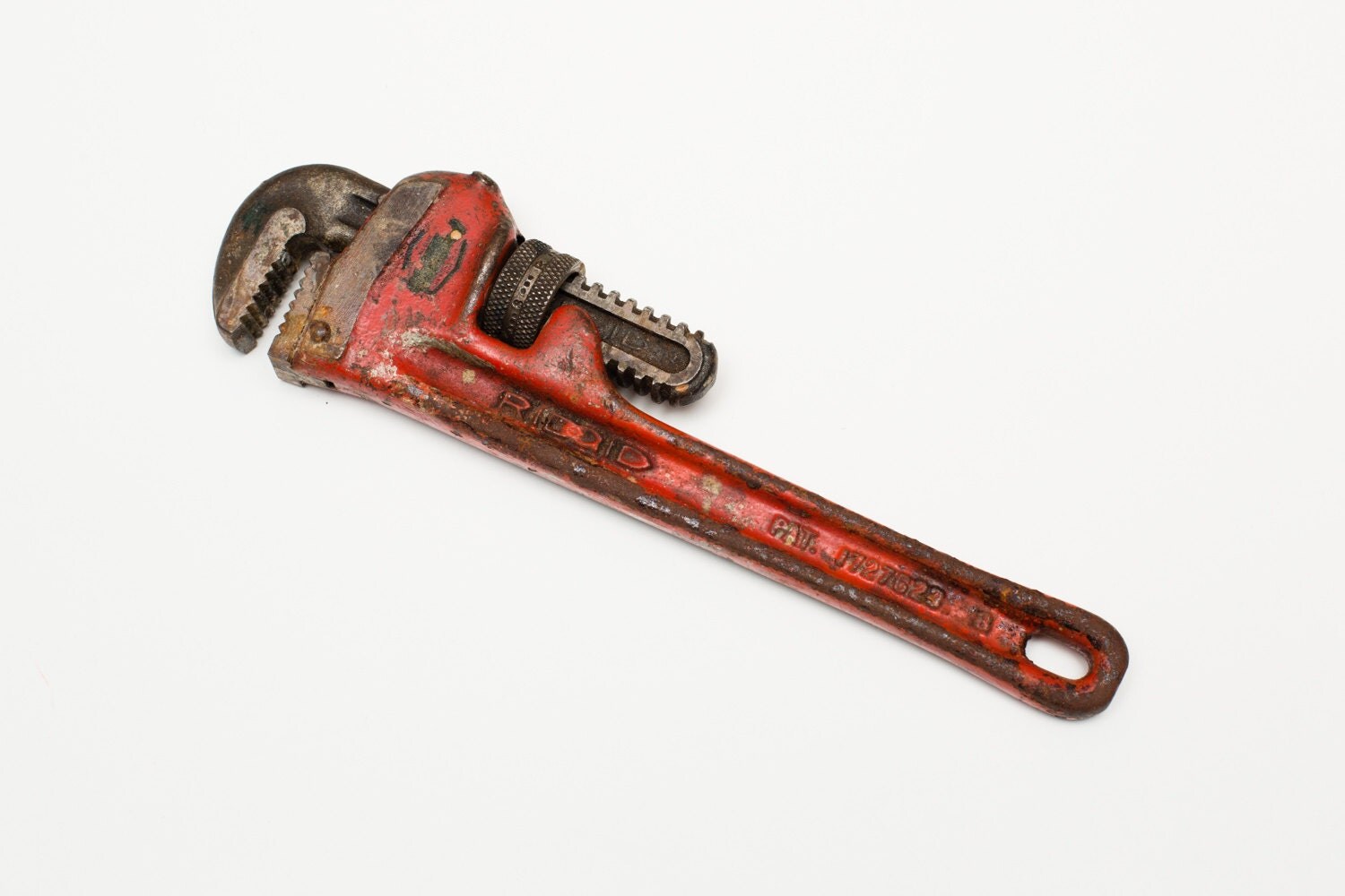 Vintage Ridgid Metal Pipe Wrench The Ridge Tool Co. Rusty