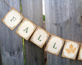Fall in Love Banner Rustic Autumn Wedding Decoration Photo Prop