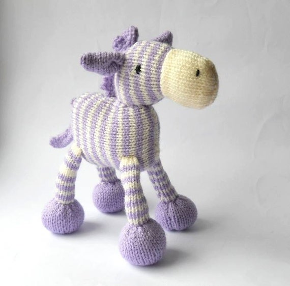 purple zebra toy