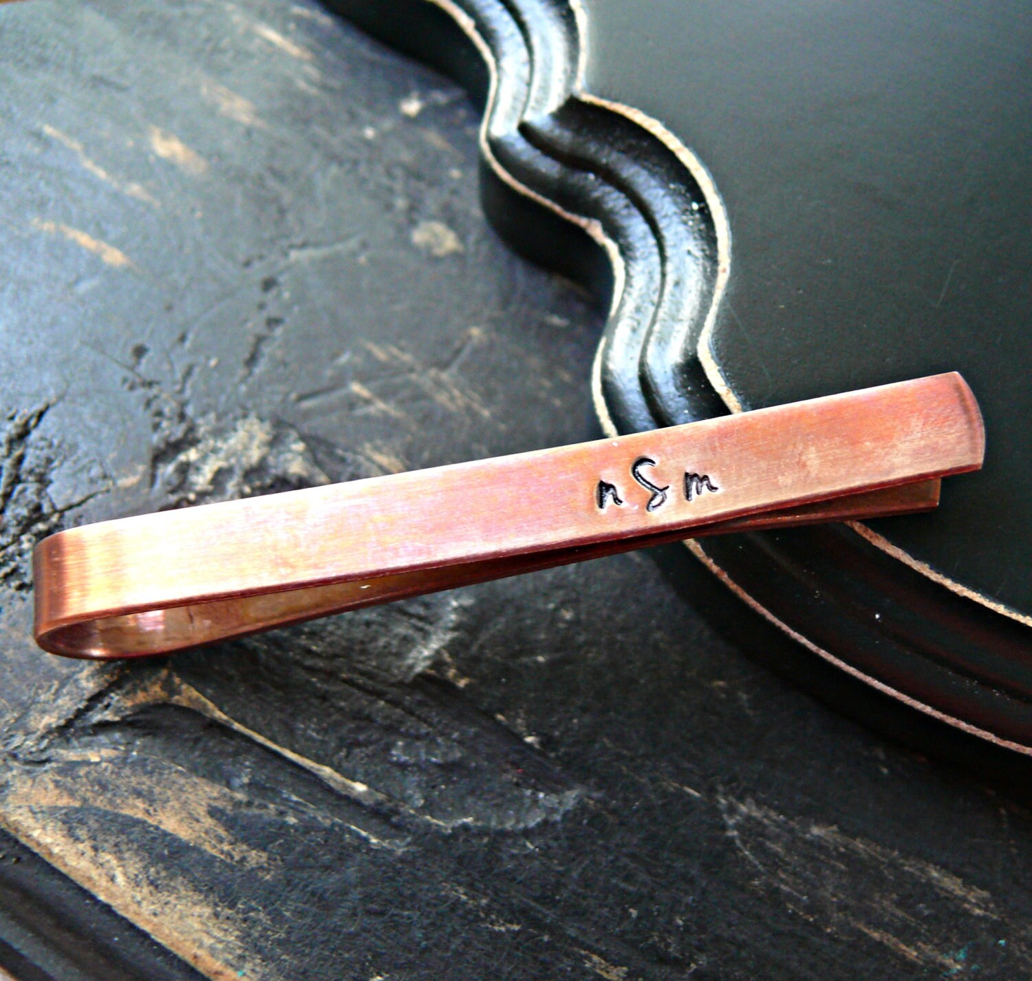 Copper Mens Personalized Tie Bar Personalized Tie Bar