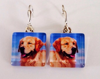 Personalized photo earrings/Custom photo earrings from your photo