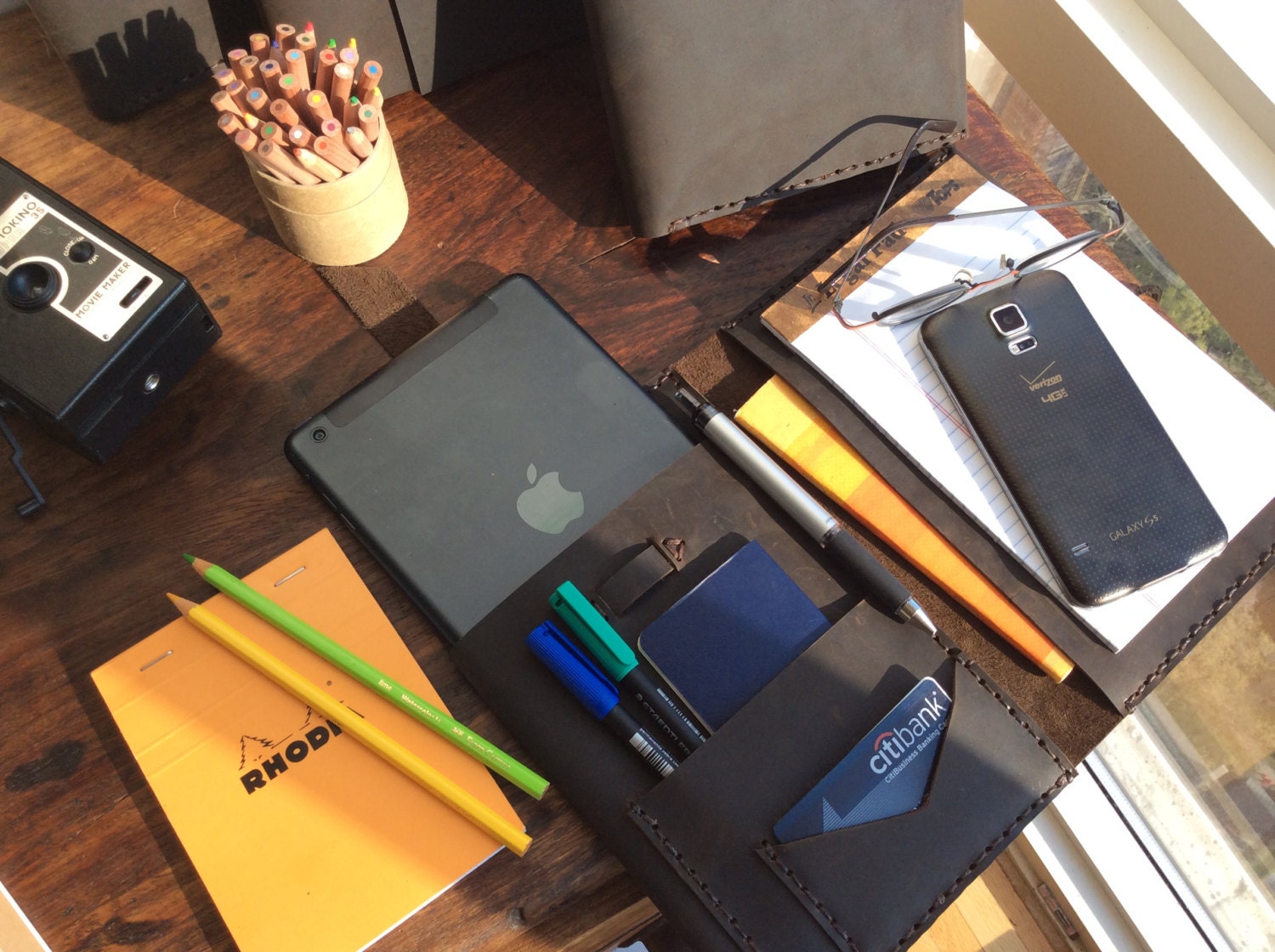 iPad mini portfolio with notepad Jr padfolio Tablet folio