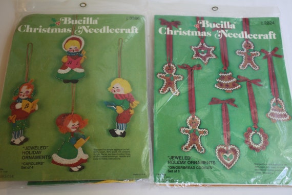vintage frosted gingerbread embroidered felt cookie christmas ornaments vintage bucilla felt christmas ornament kit by debilynnesupplies vintage frosted gingerbread embroidered felt cookie christmas ornaments vintage bucilla felt christmas ornament kit by debilynnesupplies