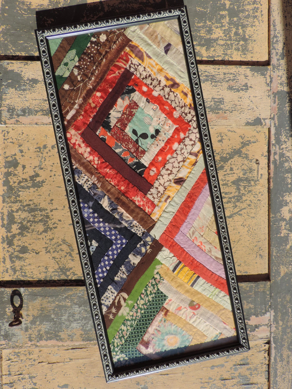 RESERVED Antique Quilt Patchwork Frame Free by