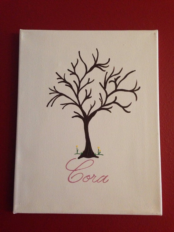 Baby Shower Guestbook alternative finger print tree guestbook alternative fingerprint stamp tree wedding shower fingerprint tree