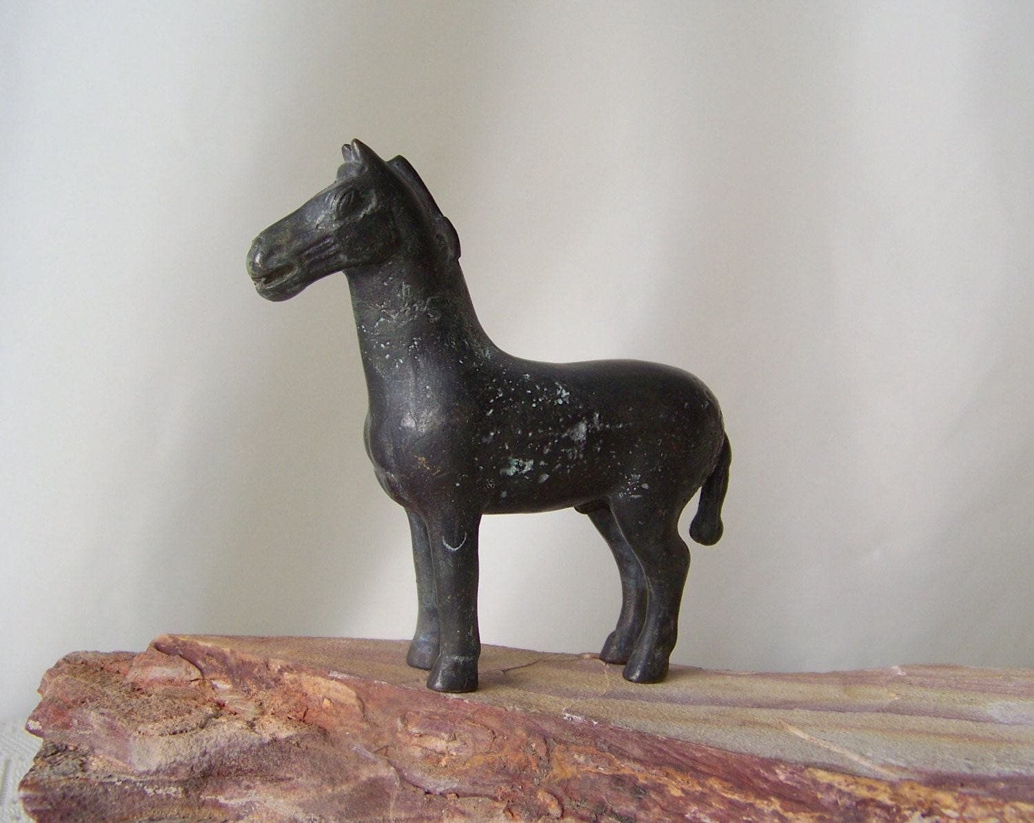 vintage bronze horse statue