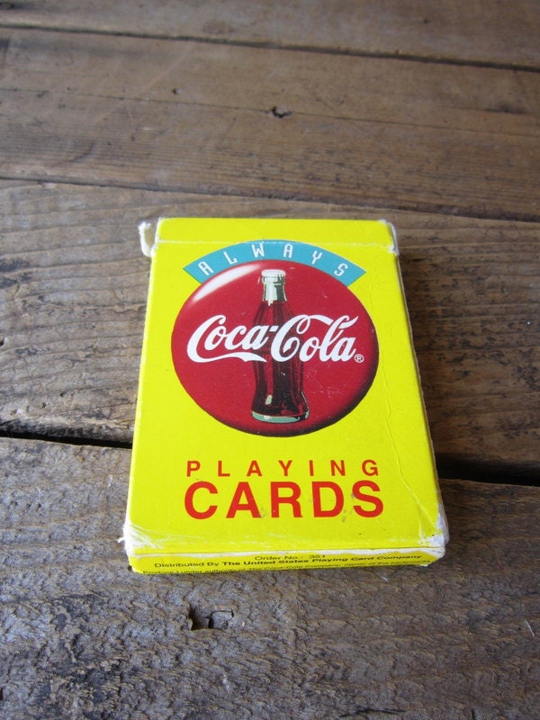 Vintage Coca Cola Playing Cards 1994 by WhatsNewOnTheMantel