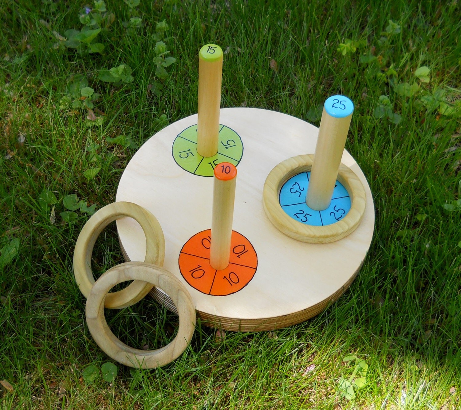 Ring Toss Game Outdoor Game Sports Waldorf Game by 2HeartsDesire