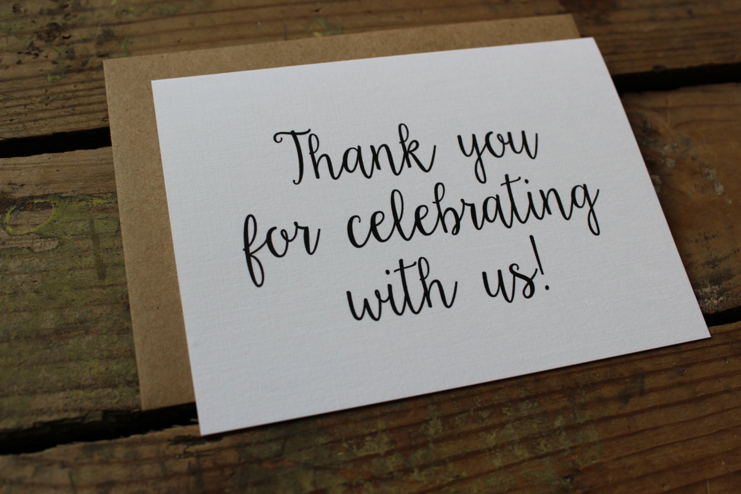 Vendor or Wedding Party Thank You Cards with by PontoMountainPaper