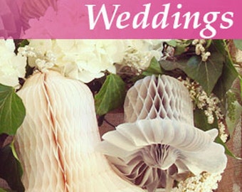 Ivory Honeycomb Bells Weddings. summer parties. Bridal Showers Birthdays.Ivory Honeycomb Balls