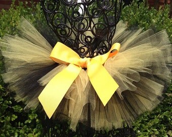 Black and Yellow Tutu, "Go Steeler" Tutus, Newborn Tutu, Baby Tutu, Tutus for children, Flower Girl tutu, 1st birthday tutus, birthday tutu