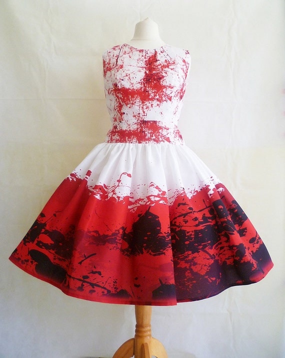 Blood Splattered Halloween Costume Special Occassion Dress