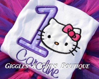 Hello Kitty Birthday Shirt!!-- Super Cute- #1-9 Available