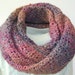 Crochet Infinity Scarf - Bulky Crochet Cowl Neckwarmer - Women's Accessories - Winter Scarf in Pink, Blues