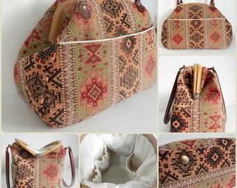 The Companion Carpet Bag PDF Sewing pattern by Mrs H - January Bag of the Month Club