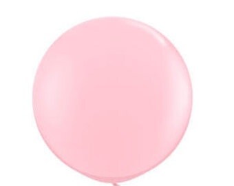 36 inch Balloons Pale Pink “Round" Balloon One (1) 36” Large Balloons Weddings Photo Props Birthdays Bridal Showers Baby Showers