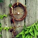 Grapevine Dreamcatcher Primitive Wall Hanging Rustic Home Decor Woodsy Decor Antler Wall Art Creative Space Boho Decor