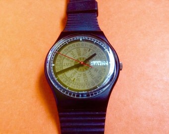 Wristwatch Very Early 1980s Ebauche Rare Swatch Early Original