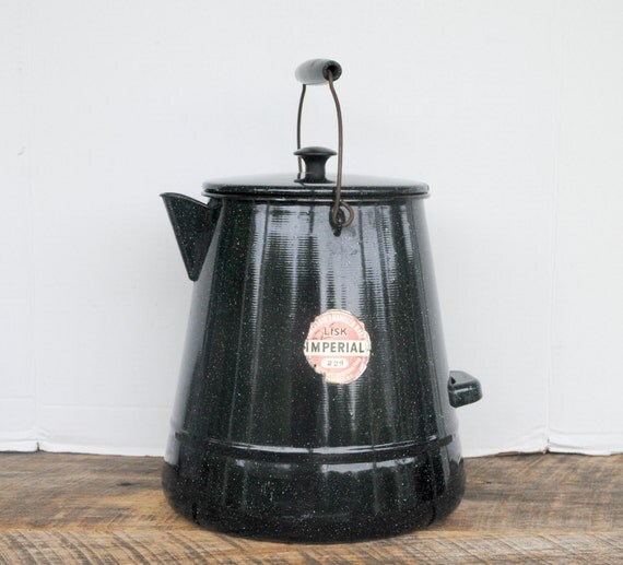 Vintage Lisk Savory Imperial Campfire Boiler Coffee Pot