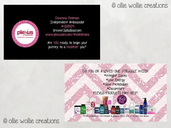 Plexus Business Card - Double Sided Plexus Business Card - Double Sided