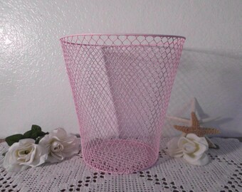 Wire Waste Paper Basket wire waste basket | etsy Wire Waste Paper Basket wire waste basket | etsy