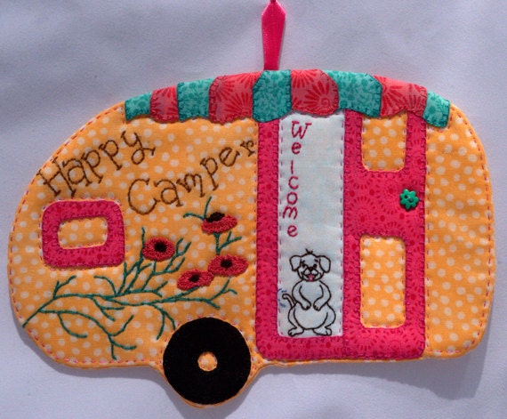 Happy Camper 48 Mug Rug