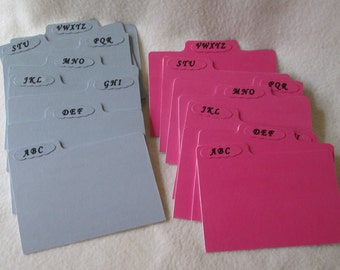 Index Dividers - Recipe Box Dividers.- Dividers - Single Dividers - Custom - You pick your design - Shower Gift