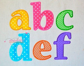BX format - Sizes 2"- 3"- 4"- 5"- 6" - Applique Embroidery Font 313 - Machine Embroidery Design - 5 applique sizes