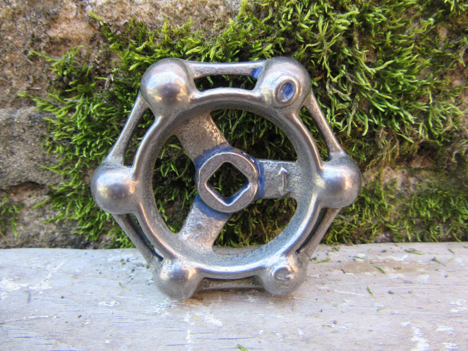 Vintage Valve Handle vtg Faucet Knobs Metal Handle Knob Industrial