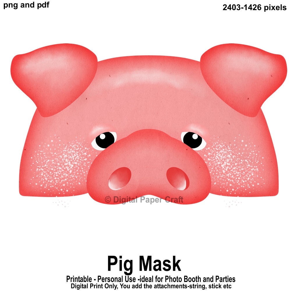 pig mask clipart - photo #34