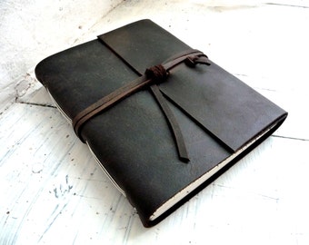 Leather watercolor sketchbook, watercolor journal, leather journal, artists book