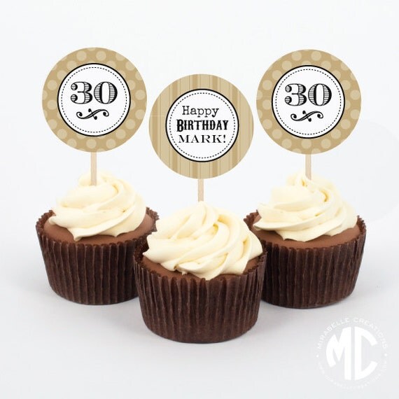 CUSTOMIZABLE PARTY CIRCLES -- Black & Tan Party Collection -- Mirabelle Creations Il_570xn