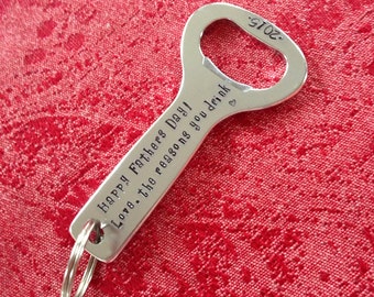 Personalized Bottle Opener Keychain