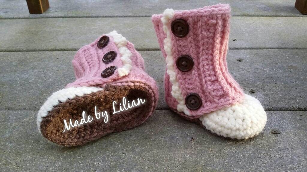 Crochet baby girl wrap boots other colors by MadeByLilian on Etsy