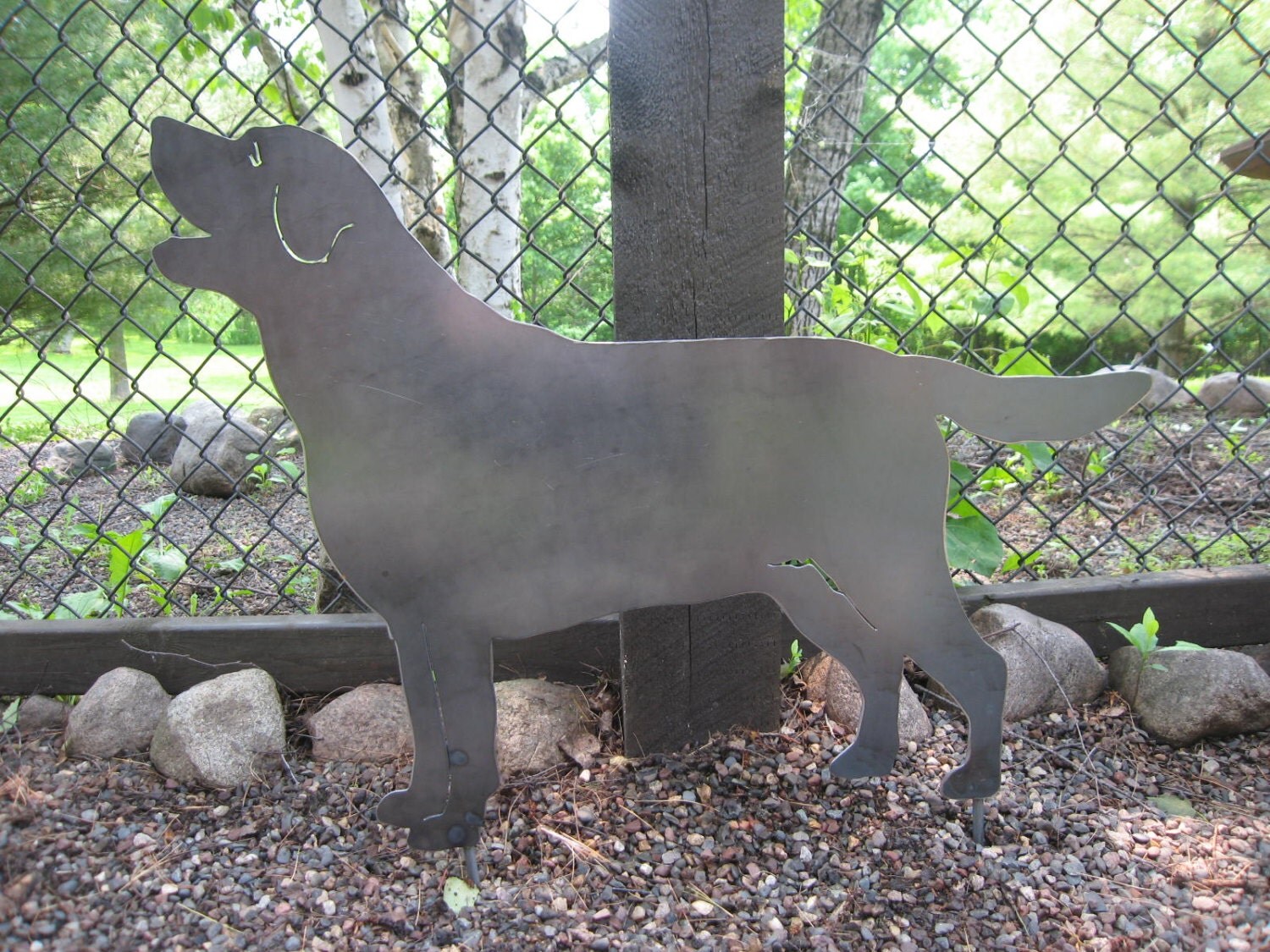 XL Lab Garden Art/Dog Metal Art/Dog Yard Art/Labrador/Golden