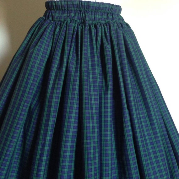 Black Watch Plaid Skirt Renaissance Civil War Victorian