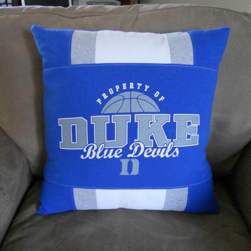 Duke TShirt Pillow Memory pillow Blue Devils Duke