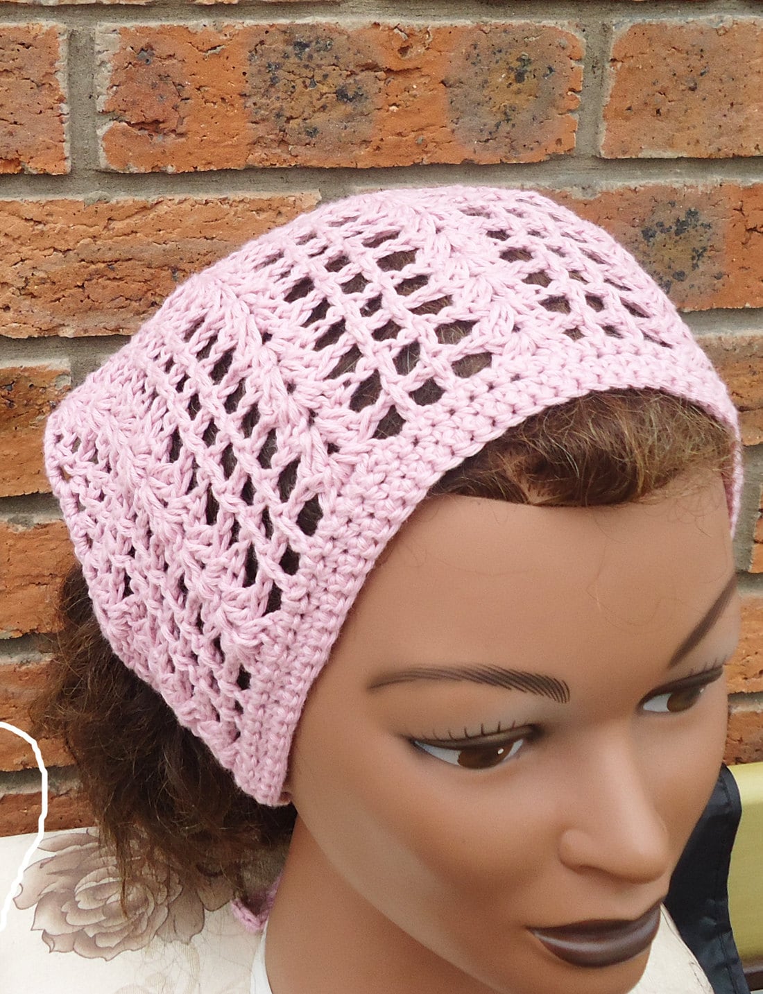 crochet bandana headband pattern