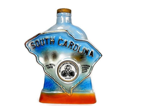 Vintage Decanter South Carolina State Liquor by BlissfulBeatrice