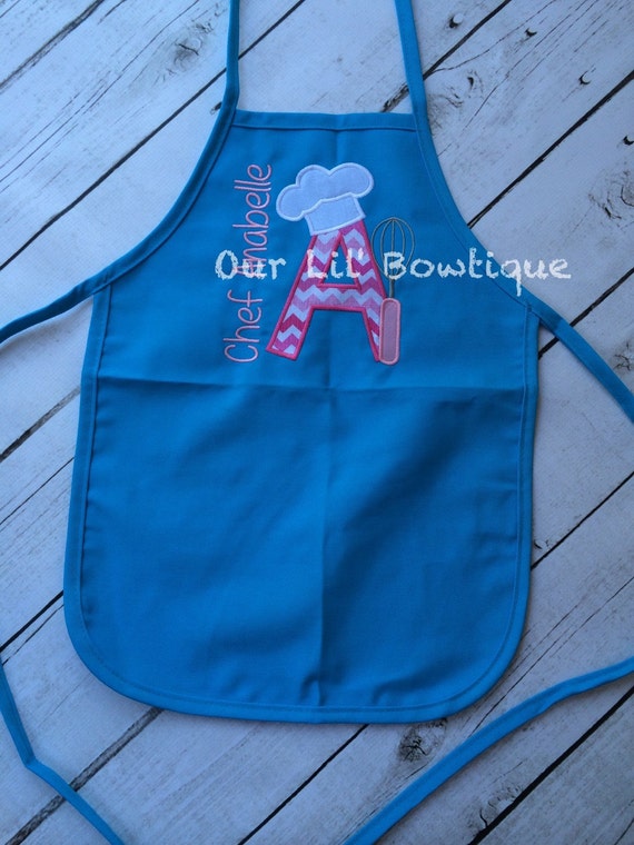 Personalized Chef Letter Apron Personalized by OurLilBowtique