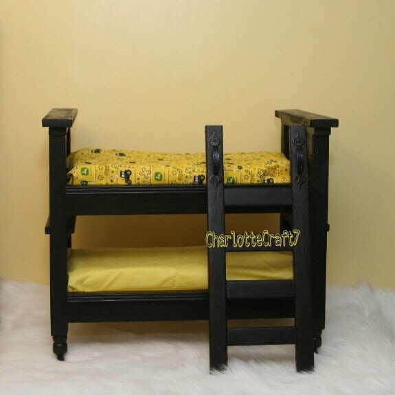 Elegant Newborn Bunk Bed and Nightstand by Charlottecraft7 on Etsy