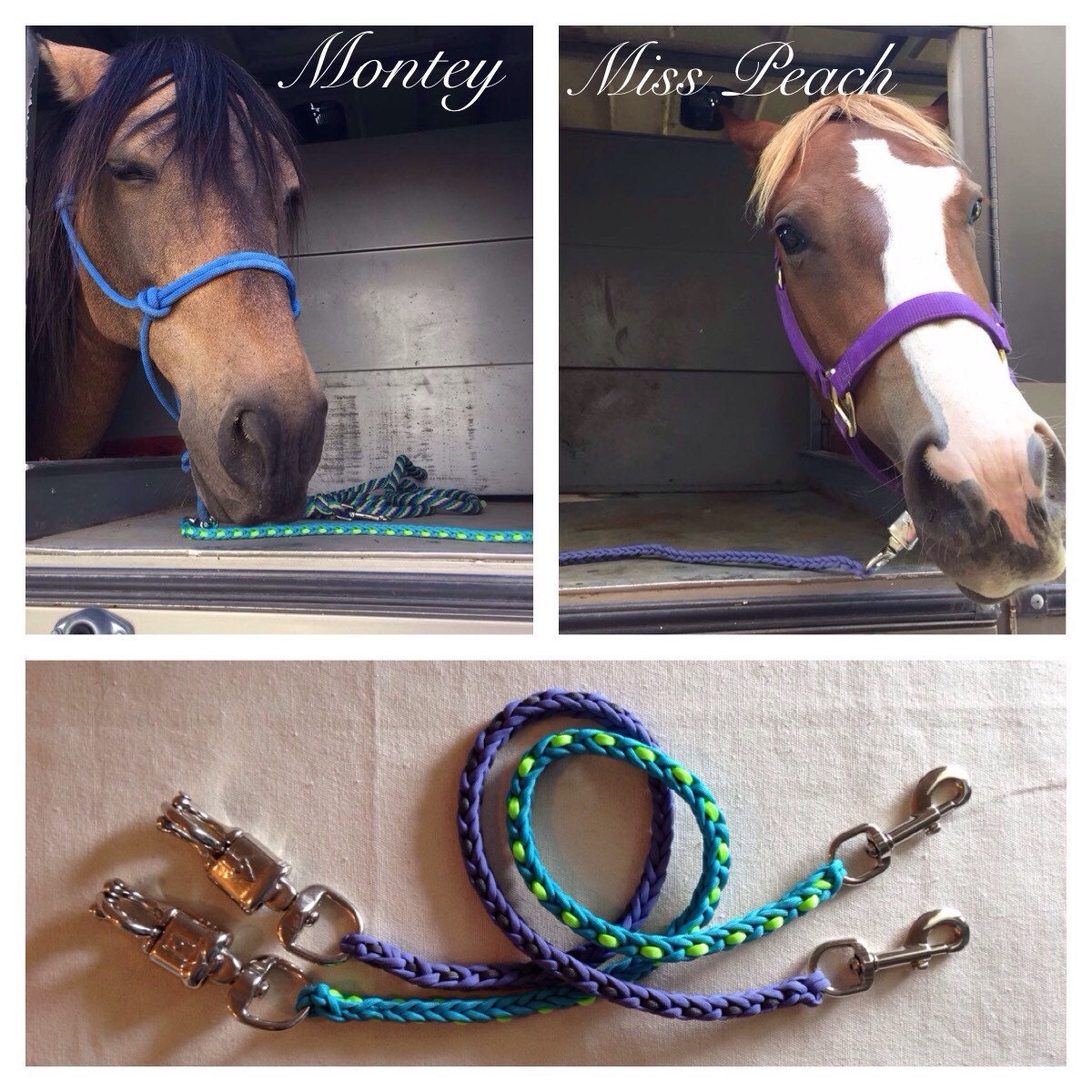 33 Colorful Paracord Horse Trailer Ties