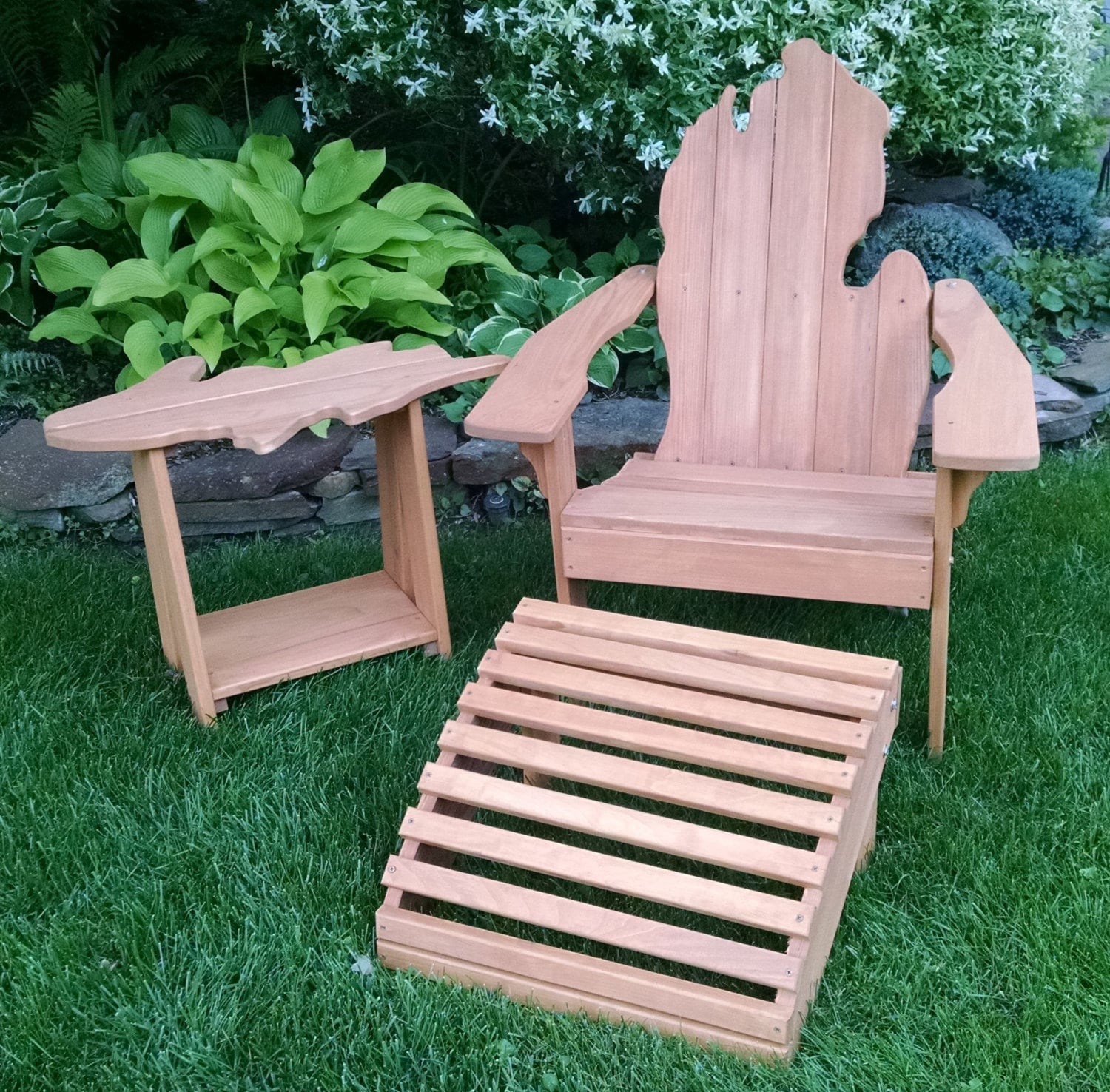 michigan adirondack chair with large size upper peninsula side
